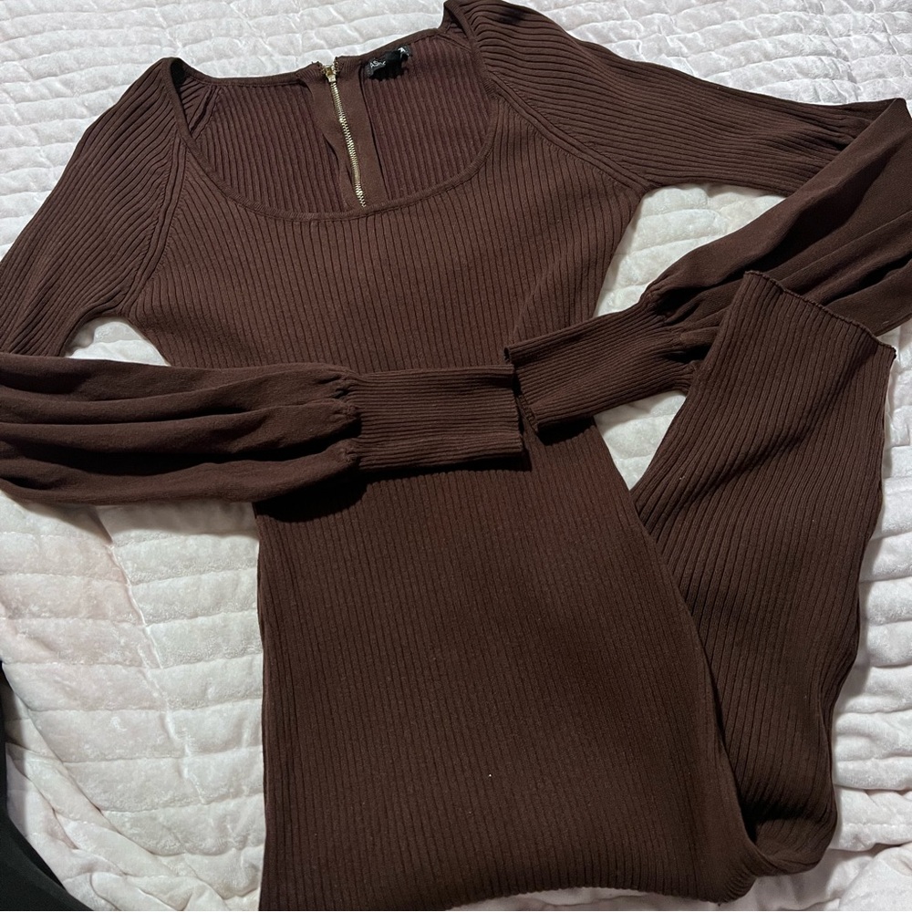 Brown Short Romper
